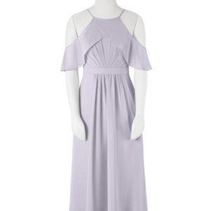 Azazie Ruben Junior Bridesmaid Dress in Fog